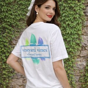 VINEYARD VINES Graphic Logo Shirt Sleeve Tee, S